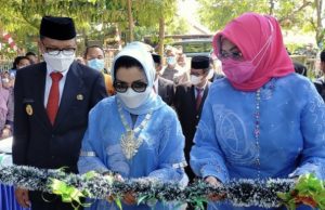 Hut Pinrang Ke-61 Tahun, Ketua PKK Provinsi Sulsel Hj. Liestiaty F. Nurdin Resmikan “Playground Taman Firdaus”