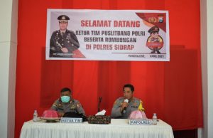 Polres Sidrap Masuk Nominasi Penilaian Tim Puslitbang Polri