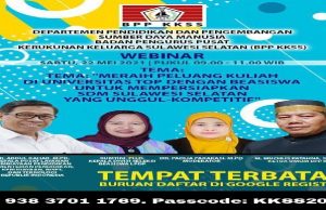 BPP KKSS Gelar Webinar “Beasiswa” Untuk Anak Sulsel