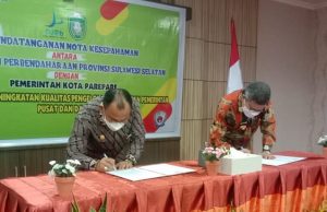 Komitmen Tingkatkan PKD, Wali Kota Parepare Teken MoU Dengan DJPb Sulsel