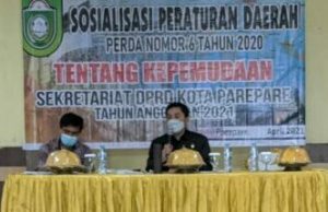 Ketua Komisi II DPRP Parepare Sosialisasikan Perda Kepemudaan