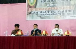 Wakil Ketua DPRD Parepare Tasming Hamid Sosialisasikan Perda Penyelenggaraan Permodalan