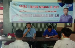 Wakil Ketua DPRD Parepare, M.Rahmat Sjamsu Alam,SH,Reses Di Cafe Gazzaz