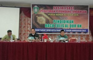 Anggota DPRD Parepare, Namri Nasir Sosialisasikan Perda No.10 Tahun 2005, Tentang Baca Tulis Al-Qur’an