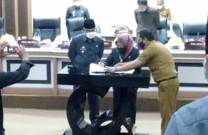 DPRD – Pemkot Tandatangani Nota Kesepakatan Perubahan RPJMD 2018-2023