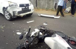 Lakalantas Di Jalan Reformasi, Nyaris Menelan Korban