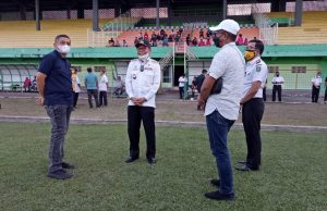 Wali Kota Parepare Bersama CEO PSM Tinjau Lapangan Gelora Mandiri