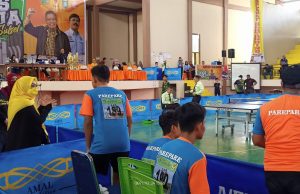 Pantau Pertandingan Tenis Meja, Erna R Taufan: Kita Bangga Parepare Juara