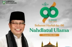 Ucapkan Selamat Harlah NU ke-96, Wali Kota Parepare Harap NU Terus Bangun Peradaban