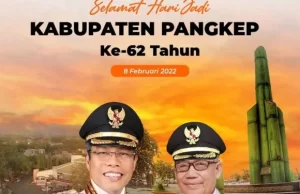 Wali Kota Parepare Ucapkan Selamat HUT ke-62 Pangkep