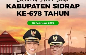 Wali Kota Parepare Sampaikan Selamat Hari Jadi Sidrap