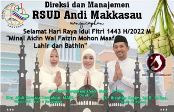 Direksi dan Manajemen RSUD A. Makkasau, Di Hari Yang Fitri, Ucapkan ini