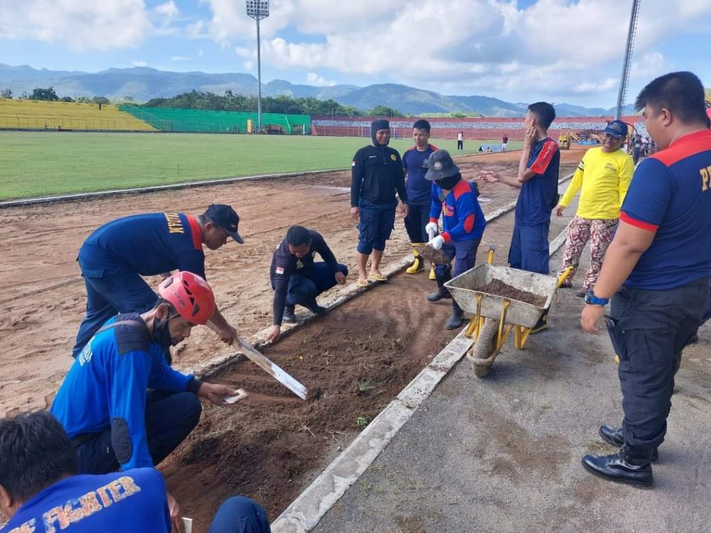 Jelang Laga Uji Coba, Pemkot Parepare Terus Benahi Stadion BJ Habibie
