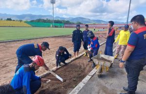 Jelang Laga Uji Coba, Pemkot Parepare Terus Benahi Stadion BJ Habibie Jelang Laga Uji Coba, Pemkot Parepare Terus Benahi Stadion BJ Habibie