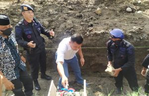 Wujud Sinergitas, Kalapas Parepare Ikut Lakukan Peletakan Batu Pembangunan Lapangan Tembah Brimob