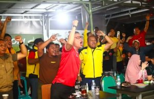 Taufan Pawe Nobar Laga RANS Nusantara vs PSM Makassar, Skor 2 : 1