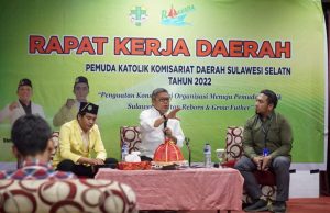Taufan Pawe Jadi Pembicara di Rakerda Pemuda Katolik Komisariat Sulsel