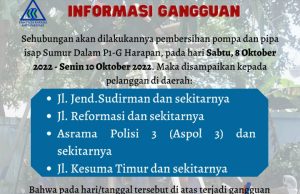 Kembali WCS Wilayah P1-G Harapan, PAM Tirta KarajaE, Umumkan ini…