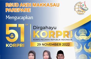 RSUD Andi Makkasau Ucapkan Dirgahayu ke-51 Korpri