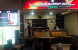 Taufan Pawe Lantik Pejabat Administrator dan Pengawas Lingkup Pemkot Parepare