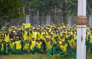 Diguyur Hujan, Wali Kota Parepare Lepas Kontingen Menuju Porprov