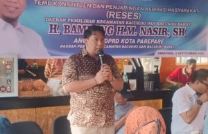 Anggota Komisi I DPRD Parepare H Bambang Nasir Temu Konstituen