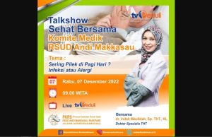 Dokter Spesialis RSUD Andi Makkasau Talkshow Sehat di TV Peduli, Ulas Tentang Pilek di Pagi Hari