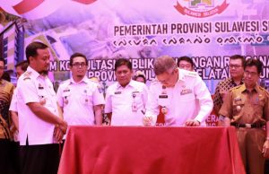 Taufan Pawe Teken Kesepakatan Forum Konsultasi Publik Rancangan RPD Sulsel 2024 – 2026