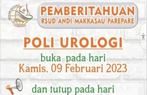 Informasi : Peralihan Jadwal Poli Urologi