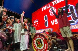 TP Bersama Suporter PSM Konvoi di Parepare