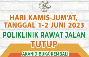 Pengumuman Poliklinik Rawat Jalan RSUD Andi Makkasau