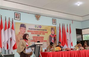 ERAT Lantik Pengurus Kwartir Ranting Pramuka di Aula Brimob
