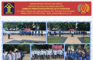 Hari Dharma Karya ke-78, Lapas Kelas IIA dan Kantor Imigrasi Kelas IIA TPI Parepare Bhakti Sosial di TMP Paccekke Parepare