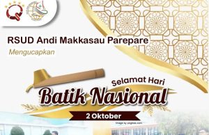 Serangkaian Hari Batik Nasional, RSUD Andi Makkasau Upacara Berseragam Batik