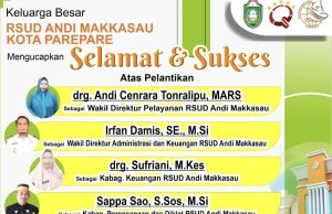 Inilah Pergeseran Pimpinan dan Staf di RSUD Andi Makkasau