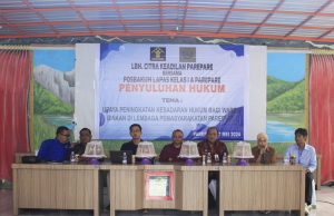 Lapas IIA Parepare Bekerjasama LBH Citra Keadilan Kembali Gelar Penyuluhan Hukum Gratis Warga Binaan