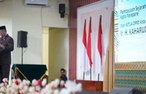 Ketua DPRD Parepare, Bacakan Sejarah Singkat Kota Parepare di Hadapan Pj Gubernur dan Pj Wali Kota