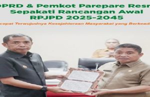 DPRD dan Pemkot Parepare Sepakati Rancangan Awal RPJPD 2025-2045