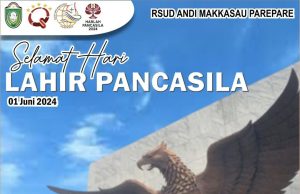 RSUD Andi Makkasau Peringati Hari Pancasila, Wadir. Bidang Adm dan KU memaknai sebagai berikut…
