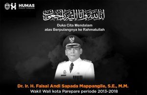 Pemkot Parepare Turut Berduka Atas Meninggalnya Mantan Wakil Wali Kota Faisal Andi Sapada