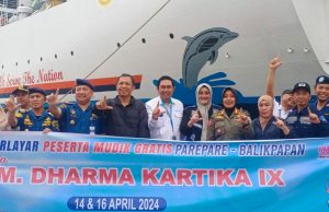 Pj Wali Kota Parepare Lepas Keberangkatan Kapal Mudik Gratis