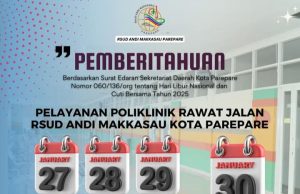 RSUD Andi Makkasau Tetap Siaga Selama Libur Nasional dan Cuti Bersama