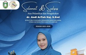 RSUD Andi Makkasau Parepare Ucapkan Selamat atas Pelantikan dr. Andi Arfiah Haj sebagai Ketua TP PKK, Dekranasda, Bunda PAUD, Bunda Literasi, dan Bunda Forum Anak Kota Parepare
