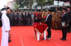 Bupati Sidrap Lantik 48 Pejabat di Pelataran Pasar Pangkajene