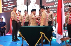 Pelantikan Mabicab dan Kwarcab Pramuka Parepare, Wali Kota Tekankan Pembinaan Karakter Generasi Muda