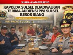 KAPOLDA SULSEL Dijadwalkan Terima Audiensi PWI Sulsel Besok Siang