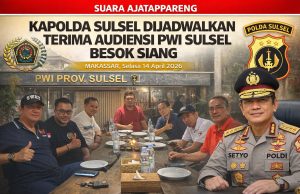 KAPOLDA SULSEL Dijadwalkan Terima Audiensi PWI Sulsel Besok Siang