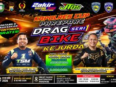 Kejurda Drag Bike Kapolres Cup Seri 1 Hadir di Parepare, Dorong Sportivitas dan Ekonomi Lokal