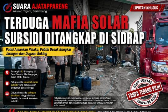 Terduga Penyalahgunaan Solar Subsidi Diamankan di Sidrap, Desakan Usut Jaringan hingga Aktor di Balik Layar Menguat