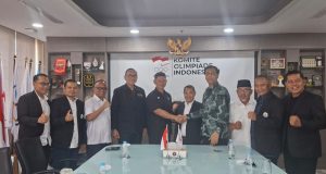 Ketua Umum KOI Terima Kunjungan Presiden ASTAF, Sekjen ISTAF dan Ketua Umum PB PSTI Bahas Masa Depan Sepak Takraw Indonesia